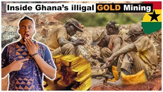 Inside Ghanas Illegal GOLD Mining In 2024  EP2 Galamsey illegal Gold Mining [upl. by Annairt]