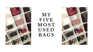 MY 5 MOST USED HANDBAGS OF 2019 [upl. by Direj]