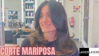 Corte de cabello mariposa 🦋 [upl. by Dnalyar]