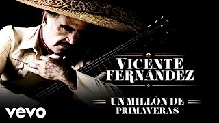 Vicente Fernández  Un Millón de Primaveras LetraLyrics [upl. by Atrice]