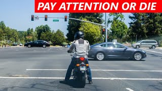 This Beginner Motorcycle Traffic Tip will SAVE YOUR LIFE [upl. by Llesig]