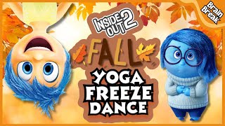 Inside out 2 Fall Freeze Dance  Brain Break  Brain Breaks for kids  Kids exercise  Yoga For Kids [upl. by Oiramad966]