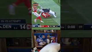 Broncos Fan LOSES IT After Chiefs Block Field Goal nfl Chiefs Broncos kansascitychiefs nfl [upl. by Duma]