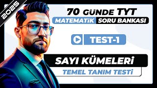 Sayı Kümeleri  Temel Tanım Testi1  TYT Matematik Soru Bankası Çözümleri  1Gün Ödev [upl. by Inaflahk]