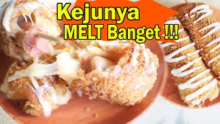 Simple Mozzarella Corndog  PAKAI ROTI TAWAR [upl. by Clarita]