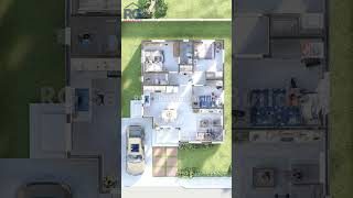 3Bedroom Bungalow House Design 1000 x 800 m architecture home [upl. by Mctyre721]