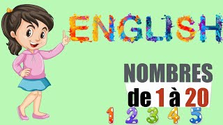 Anglais  Nombres de 1 à 20  Numbers تعليم الأرقام الانجليزية للاطفال [upl. by Williams]