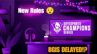 Skyesports Champions Series Semis  BGIS Delayed New Rules 😯 [upl. by Eipper]