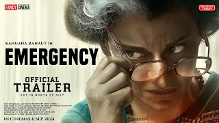 EMERGENCY Official trailer  Release Update  Kangana Ranaut  Anupam kher  Emergency trailer [upl. by Anerat]