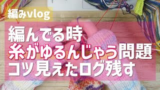 【編みvlog】編み糸がゆるむ問題！解決できたかも←アメリカ式・フランス式問わず [upl. by Ennaegroeg843]