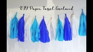 DIY Paper Tassel Garland ♥ The Newbie Mommy ♥ [upl. by Rann140]