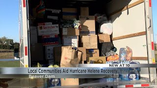 Wisconsinites provide aid to Hurricane Helene recovery in Beaver Dam [upl. by Alebasi]