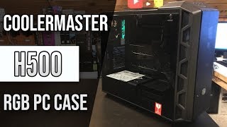 CoolerMaster MasterCase H500 MidTower ATX RGB Gaming Computer Case Unboxing amp Review [upl. by Yssep]