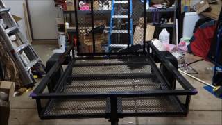 Lowes 4x6 Utility Trailer overview [upl. by Anikat]