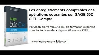 SAGE 50C CIEL Compta  La saisie des factures de vente [upl. by Viva]