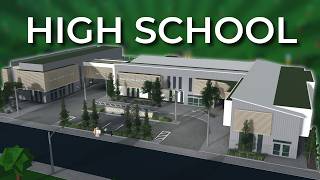 building a 1M HIGH SCHOOL in bloxburg [upl. by Sadnak]