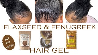 HOW I SLEEKED MY HAIR WITH FLAXSEED amp FENUGREEK GEL HOMEMADEDIY FLAXSEED GEL HOW TO MAKE HAIR GEL [upl. by Anaek824]