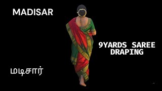 MADISARMADISAR DRAPINGTELUGUMADISARHOW TO WEAR MADISAR MADISAAR  IYER IYANGAR REDYMADE MADISAR [upl. by Asare]