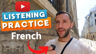 Easy French in Paris Listening Practice  Episode 9 FREN Subtitles Native French listening [upl. by Ahtilat]