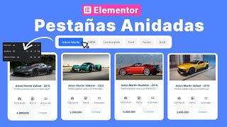 ✅ Pestañas Anidadas  Tasb Anidados Elementor PRO 📑  Widget de pestañas con elementos anidados [upl. by Nerte]