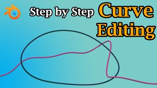 Curve Editing In Blender  Step By Step Guide For Bezier Curve  Simple amp Easy Method For Beginners [upl. by Barrus]