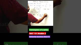 MAT 101 Convergence of Series  Short 01 [upl. by Bell768]