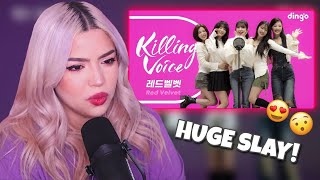 REACTION RED VELVET DINGO KILLING VOICE [upl. by Anoyek602]