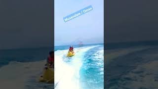 shorts  Musandam Tour  Oman Trip  Beach Trip  Banana Boat Riding  Speed Boating  Fishing [upl. by Crofoot]