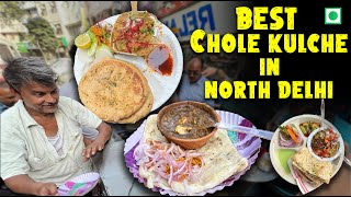 Best Chole Kulche In North Delhi  Street Food In Delhi [upl. by Thurlough165]