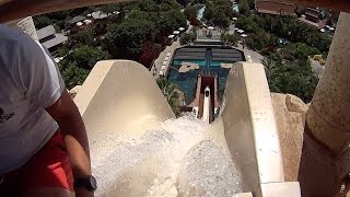 The Tower of Power Water Slide at Siam Park [upl. by Alvie]