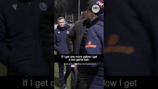 Marc has to be careful 🟨 😬 🤣 nonleague football documentary bunchofamateurs [upl. by Carmella]