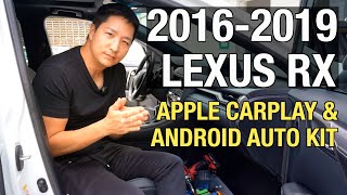 20162019 Lexus RX  Wireless Apple CarPlay amp Android Auto Adapter  DIY Installation [upl. by Nemra]