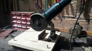 supporto smerigliatrice fai da te homemade angle grinder stand [upl. by Anawt]