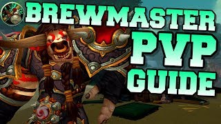 Brewmaster Monk PvP Guide BFA Beta 801  Talents amp Rotation  World of Warcraft Battle for Azeroth [upl. by Kerby]