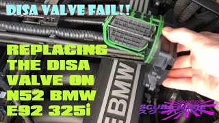 DISA Valve Replacement BMW E92 325i  N52 [upl. by Suissac838]