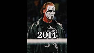 Sting Evolution wwe aew sting [upl. by Drofnats965]