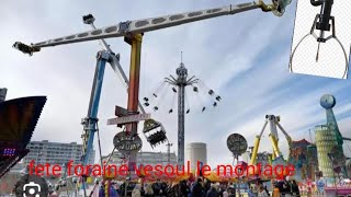 Le montage de la fête foraine 🎢🎡🎠 de Vesoul [upl. by Sackey]