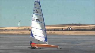 Two New Mini Skeeter Iceboat launchings [upl. by Massiw]