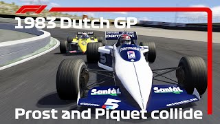 Assetto Corsa Mod  1983 Dutch GP Piquet and Prost Collide [upl. by Peggi575]