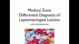 Medical Zone  Differential Diagnosis of Leptomeningeal Lesions [upl. by Katerina]