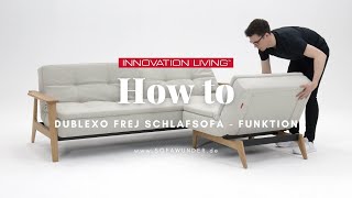 HOW TO Schlafsofa DUBLEXO FREJ von Innovation®  Bettfunktion erklärt  Sofawunderde [upl. by Nilreb569]