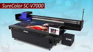 SureColor SCV7000 la primera impresora plana UV LED de Epson [upl. by Hadrian]