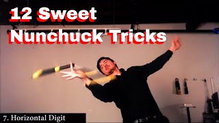 NUNCHAKU TRICKS 12 DIGIT AND STRING TRICKS [upl. by Jarrid501]