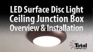 Sylvania Ultra LED Disc Light for Ceiling Lighting Overview amp Install  Total Recessed Lighting [upl. by Anirtik]