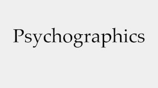 How to Pronounce Psychographics [upl. by Jacinto350]