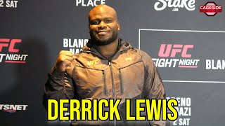 Derrick Lewis says he couldnt get a fight and hates DC but wont say why  UFC Edmonton [upl. by Gareth]