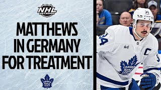 Auston Matthews getting injury treatment in Germany [upl. by Atiuqahc620]