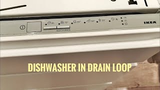 IkeaElectroluxAeg Dishwasher problem with drain loop Solved [upl. by Akiemehs]