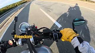 Moto Guzzi V9 bobber hitting Albanian highway [upl. by Anilram312]