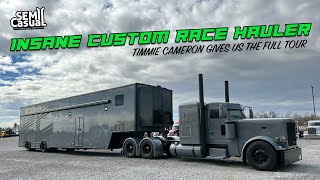 Sickest Race Hauler Ever Custom Peterbilt with a 5150 trailer [upl. by Madigan]